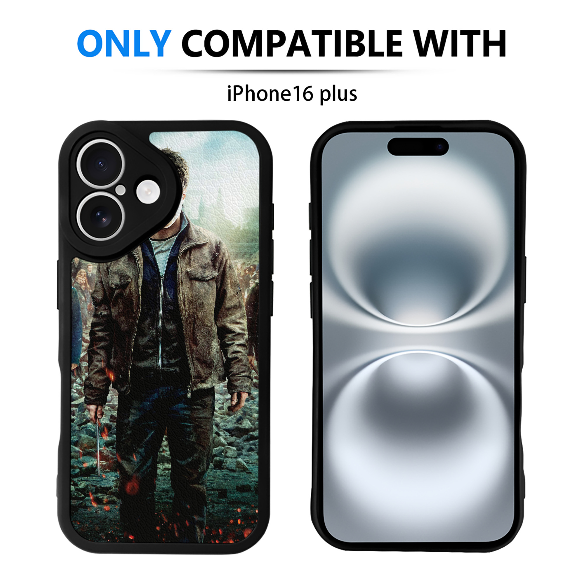 （画像用） Harry Potter ハリー・ポッターシリーズ 【iPhone 16シリーズ対応】シリコンスマホケース（レザー調） 材質：シリコン